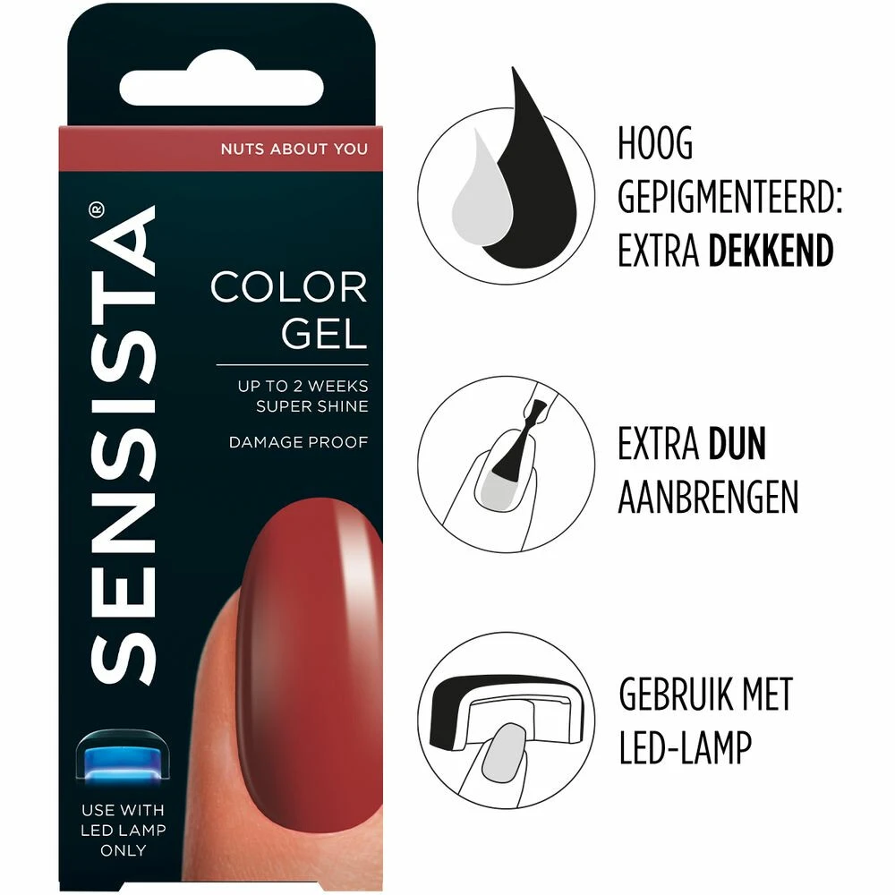 Sensista Color Gel Nuts About You 4 Sensista Color Gel Nuts About You - Image 2